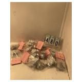 Silver floral leaves