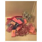 Pink and blue booties