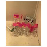 Angel and tree glass ornaments