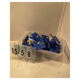 20 royal blue grad caps