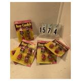 6 pkgs bear candles