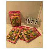 4 pkgs butterflies and tulip candles