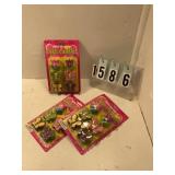 3 pkgs butterflies and tulip candles