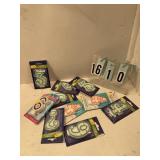 10 assorted number candles