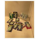 10 assorted number candles