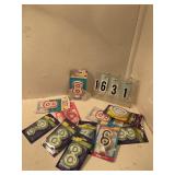 11 assorted number candles