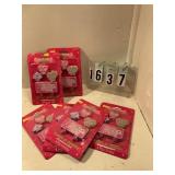 6 pkgs princess birthday candles