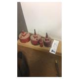 Four piece hole saw set