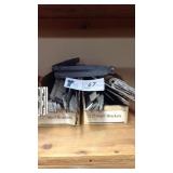 2 boxes of shelf brackets l