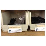 2 bins of Tinnerman screws