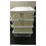 4 Rubbermaid Storage containers