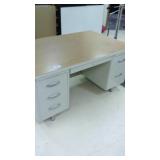 Metal office desk