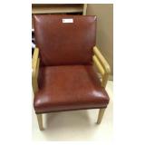 Side chair leather
