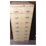 8 double drawer card cabinet 23w x 29d x 52h all