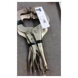 3 Vice grip style C clamps for welding