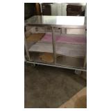 Stainless steel rolling cabinet