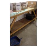 10 foot wooden workbench on casters kitchen