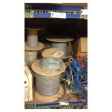 Multiple wire cable partial rolls some Kat 5