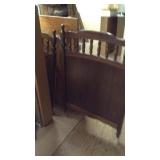 Double drop side crib w mattress