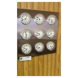 9 time zone clock