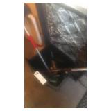 Small garden tools and car wash brushes