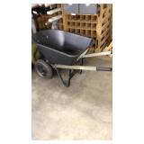 Dual wheel wheelbarrow