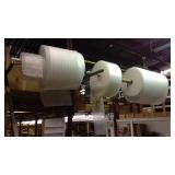 4 Partial rolls of shipping wrap foam and bubble