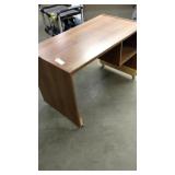 Desk on casters