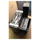 Small shipping container paper shredder and CD