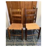 Pair of Cane Bottom Chairs