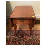 Wooden Drop Leaf End Table