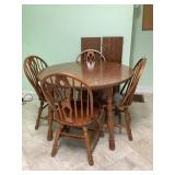Cochrane Furniture Dining Table, 4 Chairs 2 Leaves
