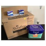 Case of Maxi Pads and Under Pads