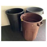 3 Garbage Cans