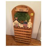 Wooden Calendar