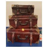 Faux Leather Wooden Boxes