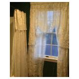 Lace Panels and Shower Curtain