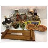 Assorted Stein, Pottery, and Glassware Lot