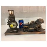 Vintage United Car Clock with Light