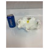 Fenton Hand Painted Bluecrest Small Bowl