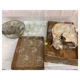 Stemware and Punchbowl Lot