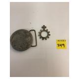 Vintage Beardsley Belt Buckle