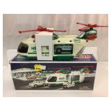 HESS Helicopter with Motorcycle and Cruiser