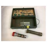 Vintage GI Joe Box and Boy Scout Flashlight Lot