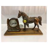 Vintage Horse Mantle Clock