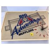 Big Advantage Mufflers Light Up Clock