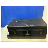 1949 Doehler Wooden Trunk with Handles and Tray