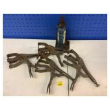 Welding Clamps and Bottle Jack Lot