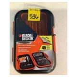 New B&D Drill Bit Set