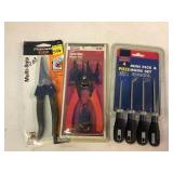 Mini Pick, Snap Ring Plier, and Snip Set Lot